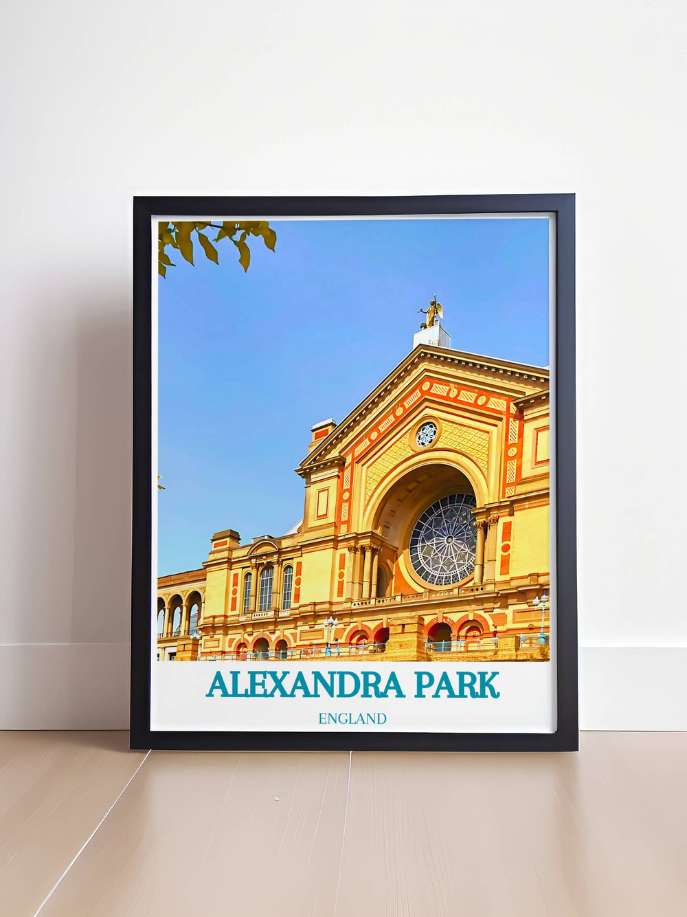 Framed print of London's Hampstead Heath, a picturesque representation of one of the city's most beloved parks.