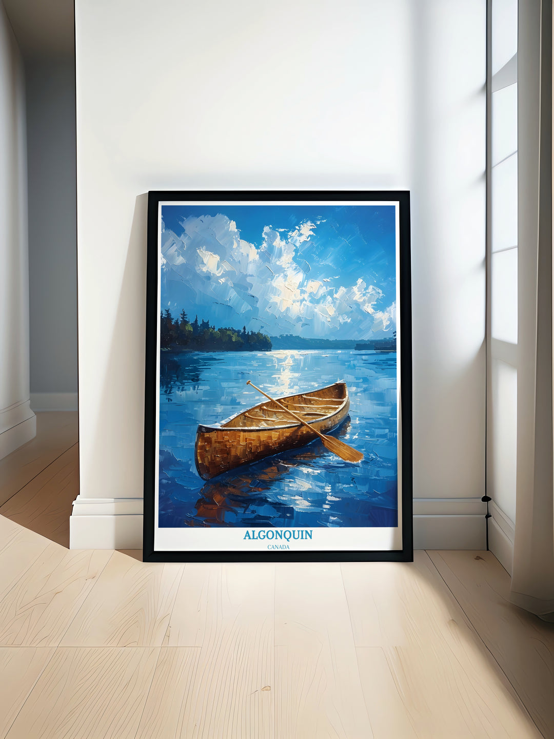 Add a touch of Ontario travel decor to your home with this mesmerizing Algonquin Park Painting, a true masterpiece.