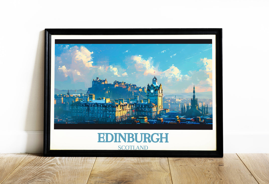 Bring the allure of Scotland home with Edinburgh Castle wall art, creating a focal point for your travel-inspired decor.