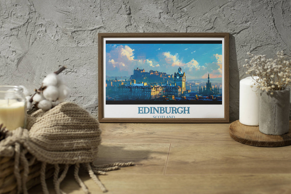Adorn your memory wall with Edinburgh Castle art, capturing the beauty and history of Scotland in exquisite detail.