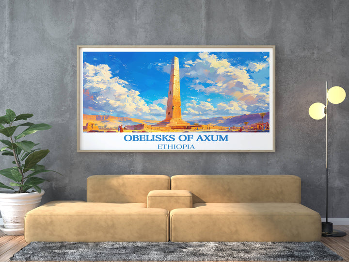 Obelisk of Axum - Exploring Ethiopian Heritage - Ethiopia Art - Africa Art