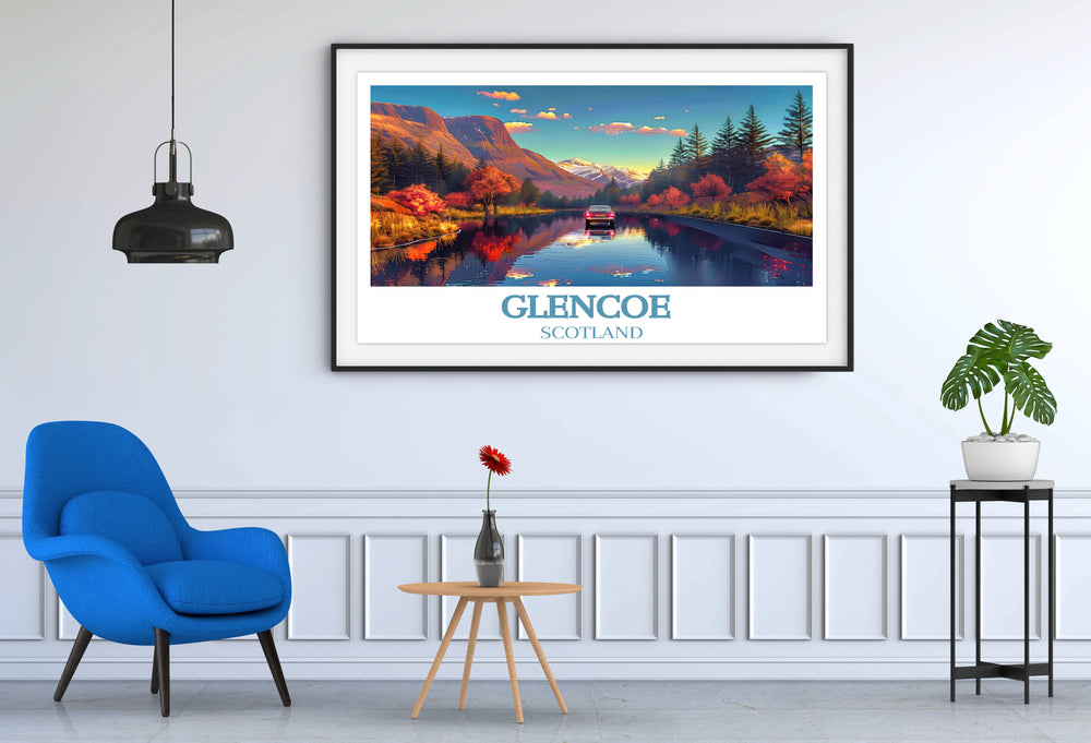 Transform your home with the allure of the Highlands through our Glencoe Art Prints, where nature’s artistry meets elegant design.