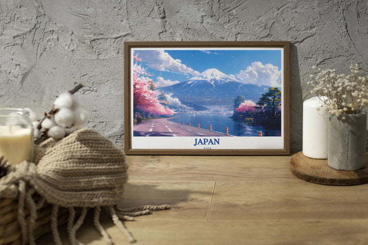 Tokyo Gift for Art Lovers: A mesmerizing Mt Fuji Print capturing the essence of Japan's cultural and natural splendor, ideal for those with a passion for travel and exploration.