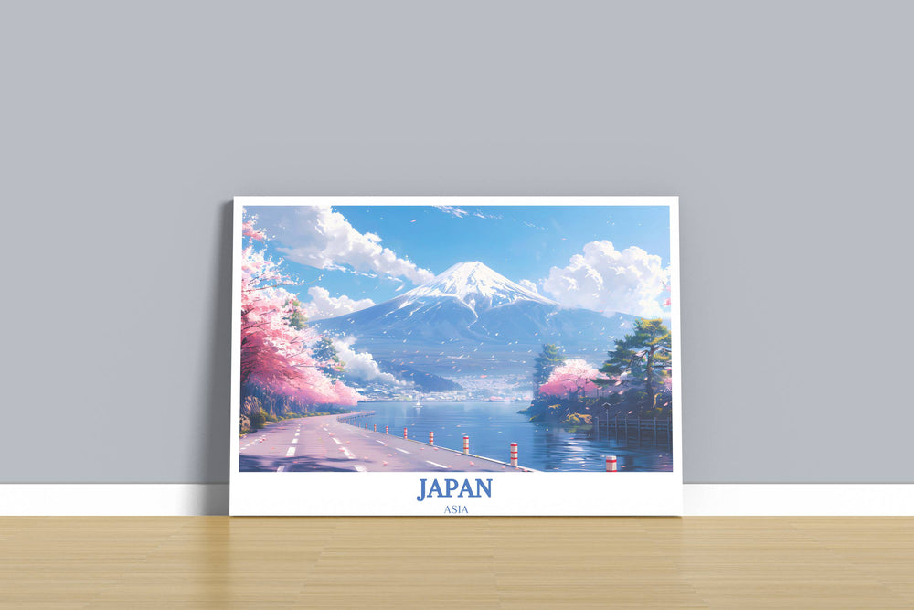 Elevate your décor with this stunning Mt Fuji Art Print, a sophisticated addition to any interior that celebrates the timeless beauty and cultural significance of Japans most famous mountain.