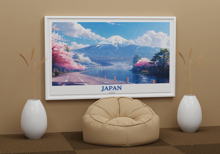 Add a touch of Japanese charm to your home with this Mt Fuji Decor, a stylish accent piece that brings the tranquility of nature into any space with its captivating imagery.