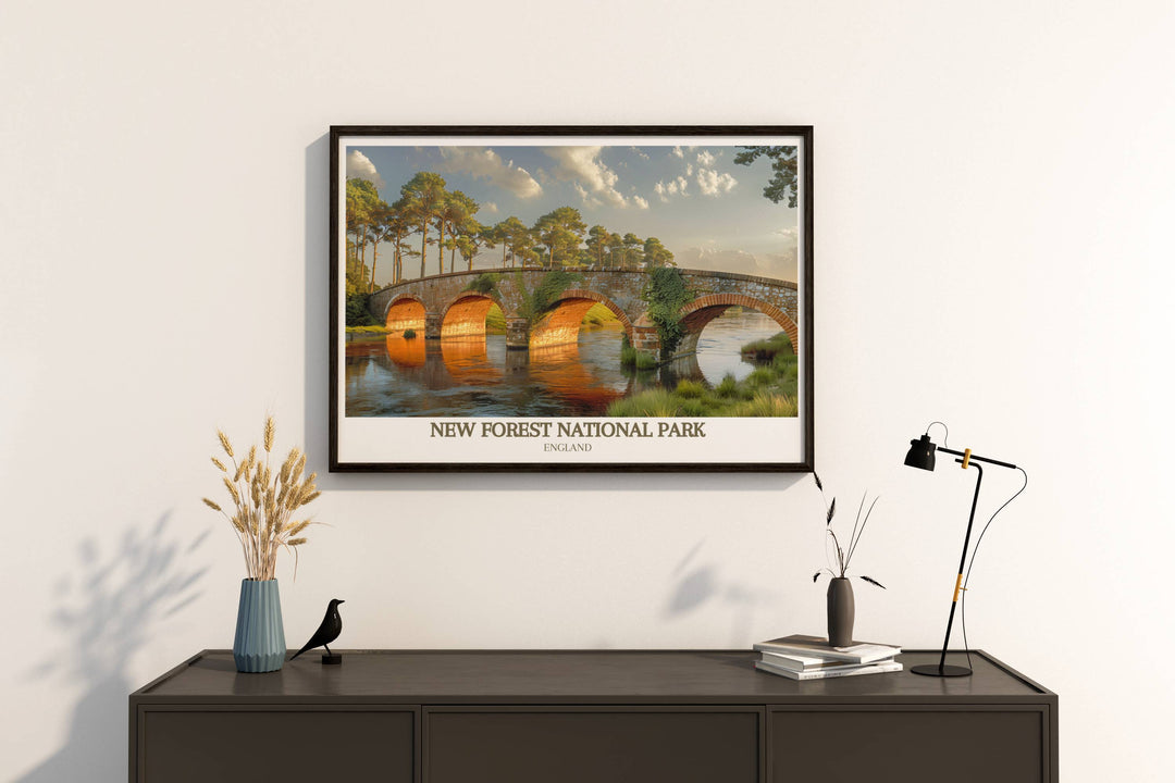 Art print of River Avon with vivid portrayal of calm waters and surrounding greenery, perfect for peaceful home decor.
