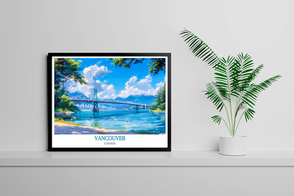 Stunning Vancouver wall art featuring a blend of urban and natural landscapes. Perfect for adding a touch of Pacific Northwest charm to your home or office decor.