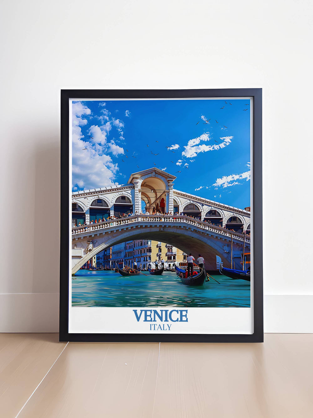 Venice wall art featuring the Grand Canal and its charming gondolas bringing the citys unique atmosphere into your home