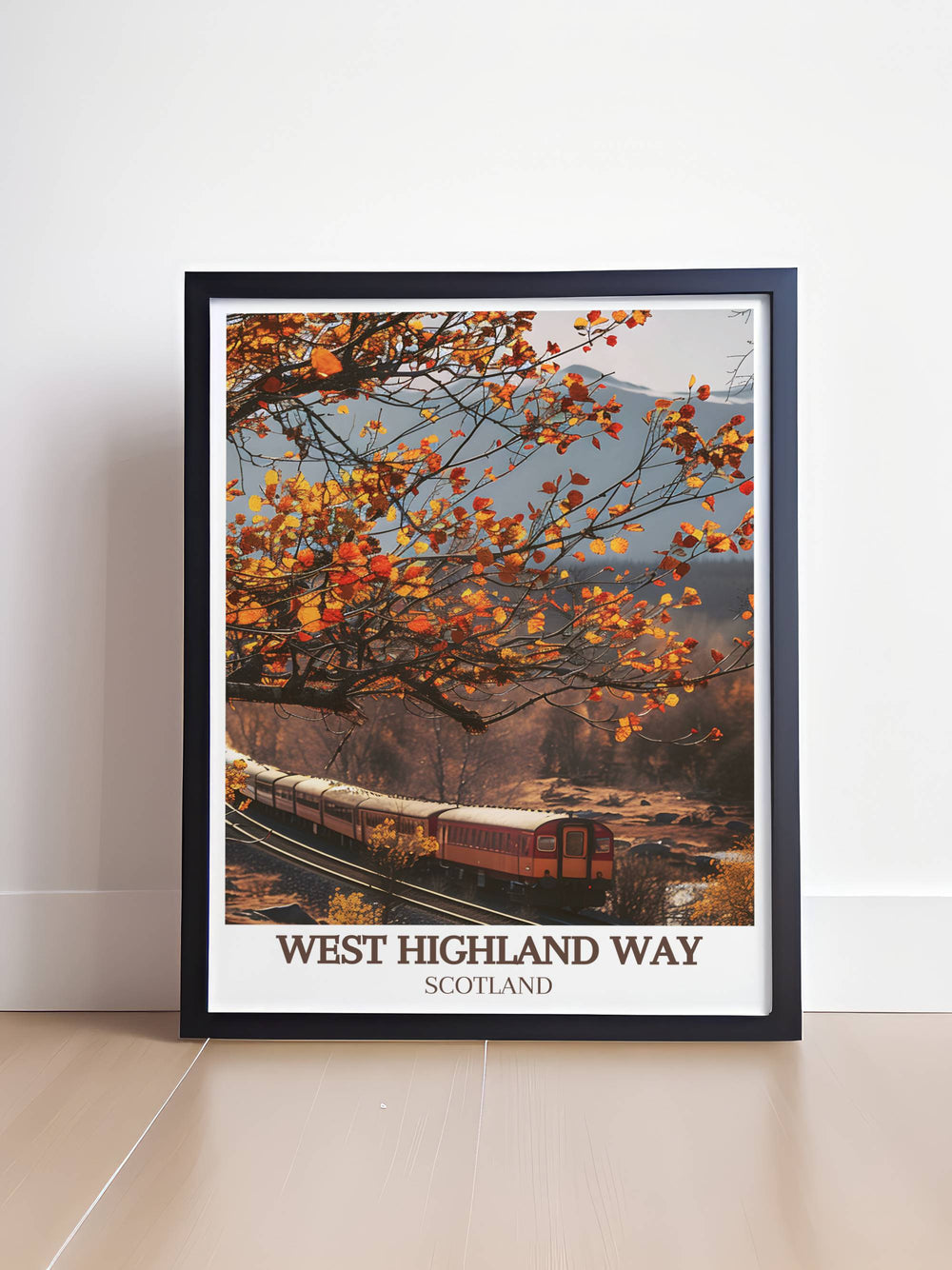 Framed print of the Rannoch Moor, capturing the haunting beauty and vast wilderness of this iconic Scottish landscape along the Western Highland Way.