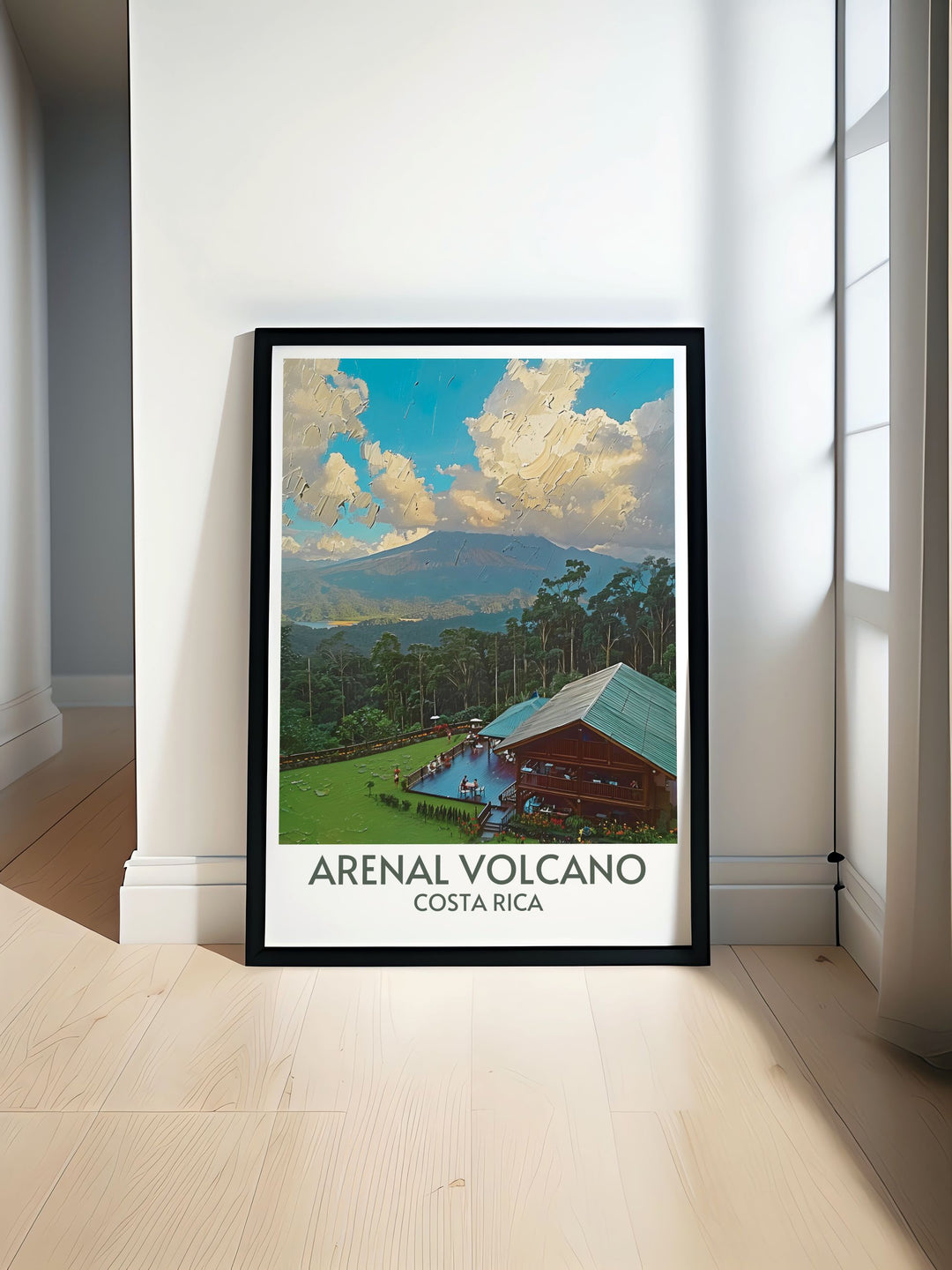 Detailed depiction of The Arenal Observatory Lounge and Spa, blending luxury and nature in a unique Costa Rican setting.