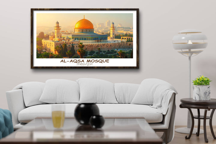 Al-aqsa mosque | Al Quds | Jerusalem | Palestine | Boho wall art | Islamic Decor | Muslim Printable | Housewarming Gift