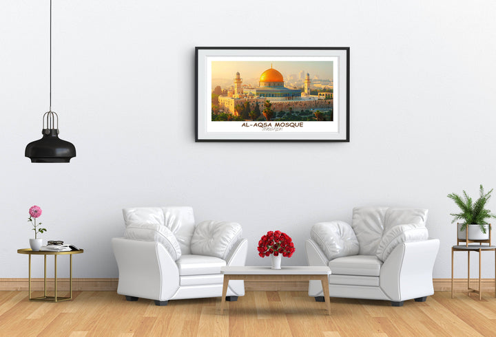 Al-aqsa mosque | Al Quds | Jerusalem | Palestine | Boho wall art | Islamic Decor | Muslim Printable | Housewarming Gift