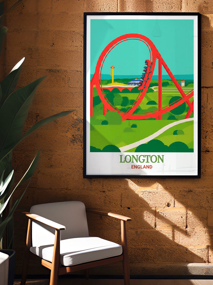 A vibrant art print of Shelleys Nightclub in Longton, capturing the iconic venues place in 90s rave culture. Perfect for home decor or as a thoughtful gift, this poster brings the energy and history of the rave scene to life.