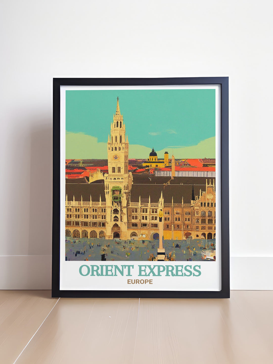 Add a touch of European charm to your decor with this exquisite Marienplatz wall art, highlighting the bustling life and stunning architecture of Munichs central square. This piece serves as a daily reminder of the citys vibrant history and enduring appeal.