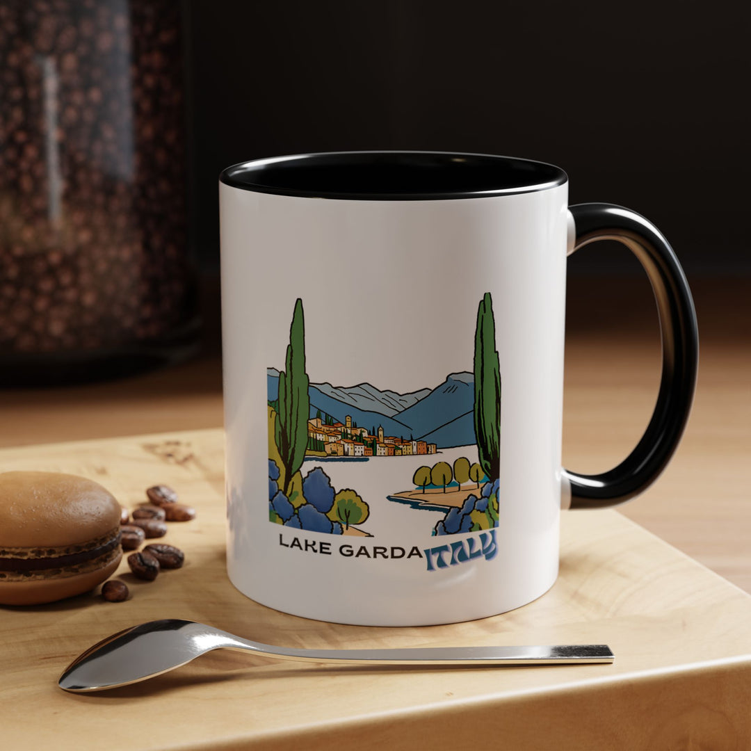 Celebrate the charm of Lake Garda with this artistic mug. With vivid imagery of the Italian lake’s breathtaking views, it is perfect for sipping your favorite drinks and serves as a wonderful gift or keepsake for anyone who loves Italy.