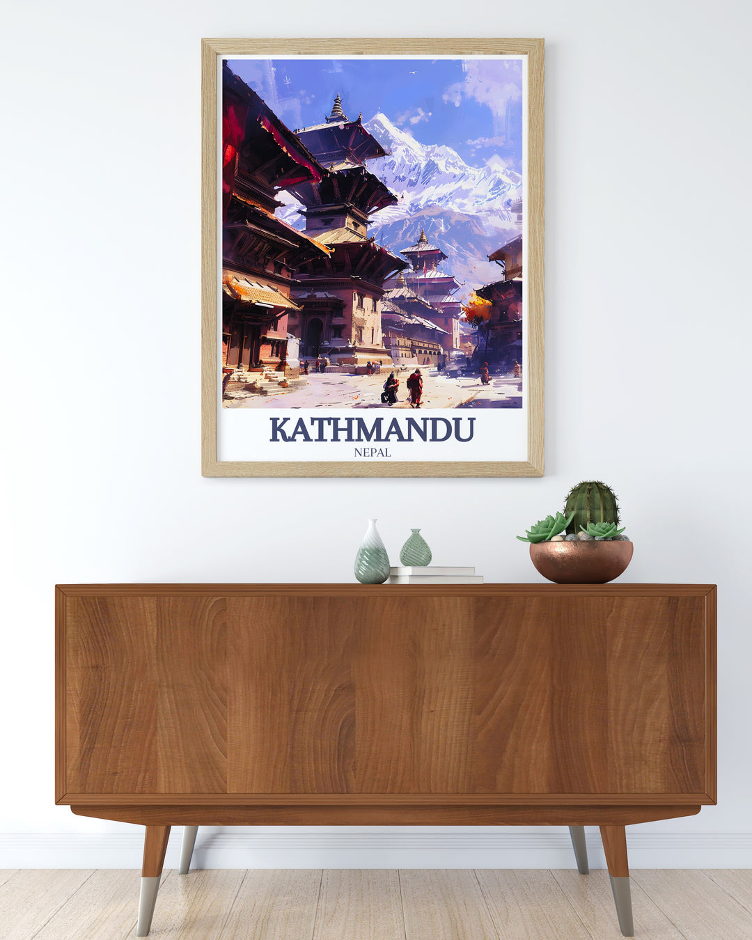 Featuring the majestic Mount Everest and the historic Durbar Square, this Kathmandu poster is a perfect blend of natural beauty and cultural heritage. Ideal for anyone who loves travel or Nepals iconic landmarks.