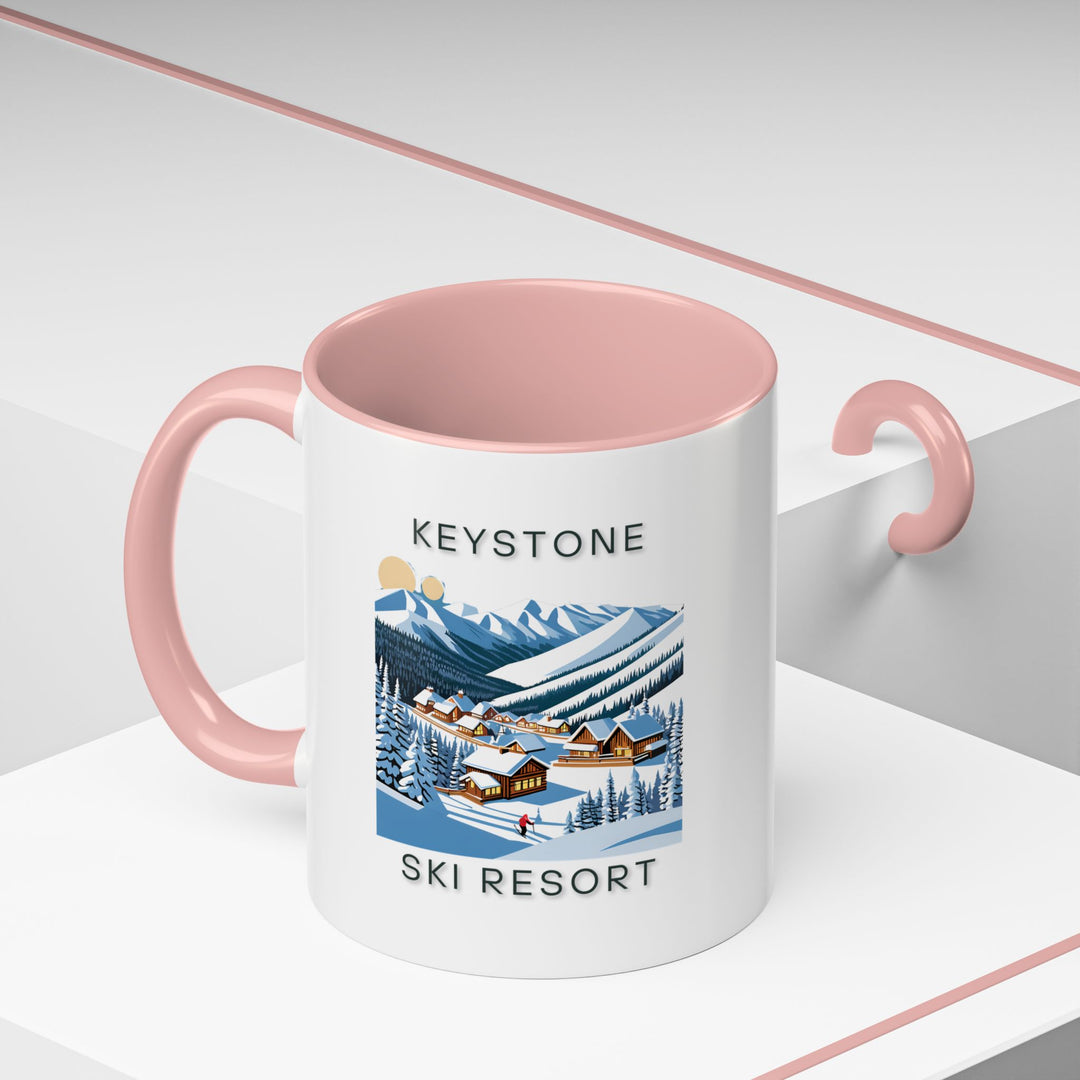 This Keystone Ski Resort mug highlights the resort’s snowy elegance with vibrant designs. Dishwasher-safe and durable, it is perfect for hot drinks and makes a thoughtful gift or collector’s item for fans of Keystone.