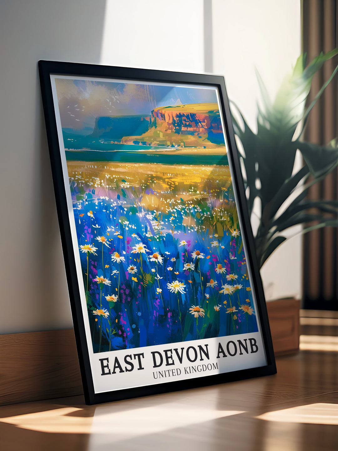 Charming Pecorama Sidmouth Donkey Sanctuary Perfect Wall Decor capturing the joyful and playful nature of the donkeys set against the beautiful backdrop of the Devon Countryside ideal for enhancing any room with a touch of elegance