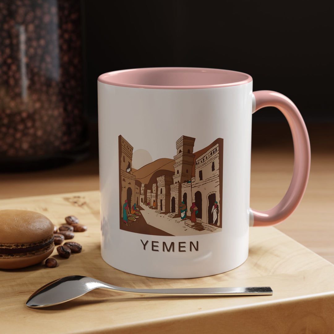 This Yemen mug brings the culture and landscapes of Yemen to life with vibrant designs. Perfect for coffee lovers, it is microwave and dishwasher safe, providing both practicality and artistic value as a gift or personal keepsake.