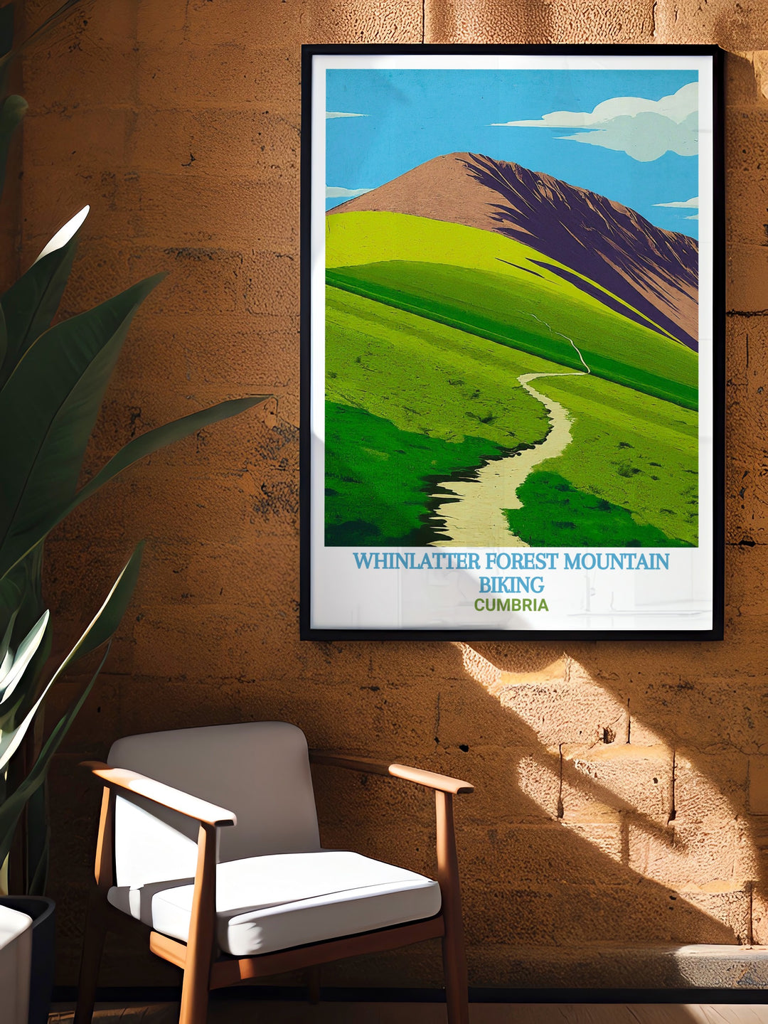 Whinlatter Forest wall art captures the excitement of mountain biking through Englands only true mountain forest. With its challenging trails and scenic landscapes, this artwork is perfect for outdoor adventurers and those who love the thrill of biking in nature.