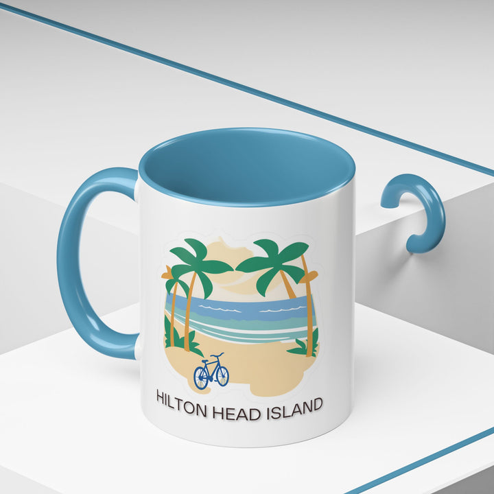 Bring the spirit of Hilton Head into your home with this stylish mug. Featuring artwork inspired by the island’s coastal beauty, it is dishwasher-safe and perfect for hot beverages, making it an excellent keepsake.