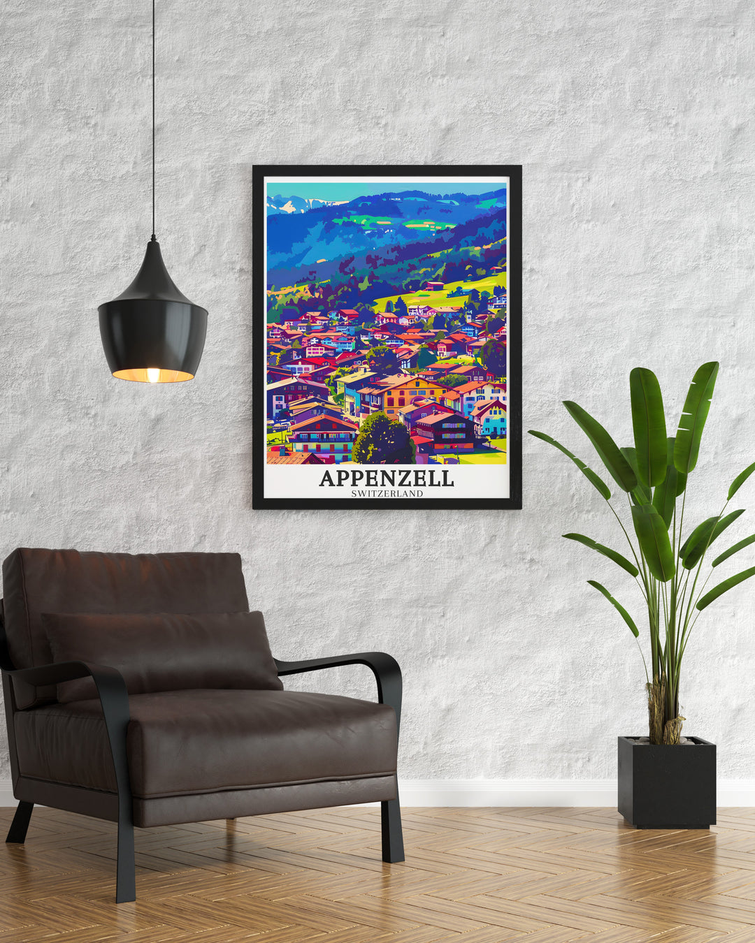 Alpstein canvas art depicting the rugged peaks and alpine beauty of the Swiss Alps. This print captures the dramatic landscape of Appenzell, ideal for those who appreciate adventure and natural wonders in their home decor.