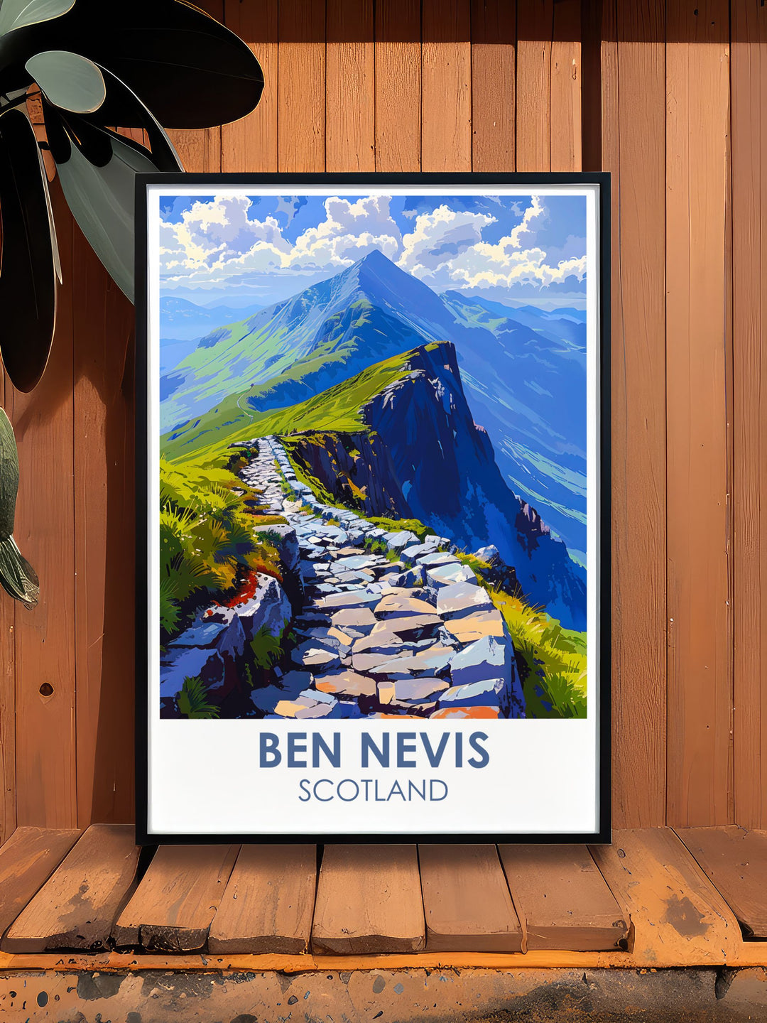 Carn Mor Dearg Arete and Ben Nevis Mountain Prints highlighting the breathtaking beauty of these iconic locations a great addition to any nature lovers home