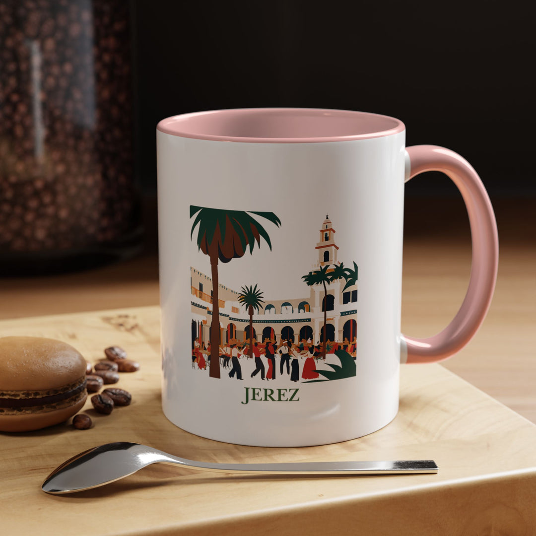 Add Jerez’s elegance to your daily routine with this ceramic mug. Featuring intricate designs inspired by the city’s cultural richness, it is dishwasher-safe and perfect for coffee or tea lovers. A thoughtful keepsake for travelers and fans of Jerez.