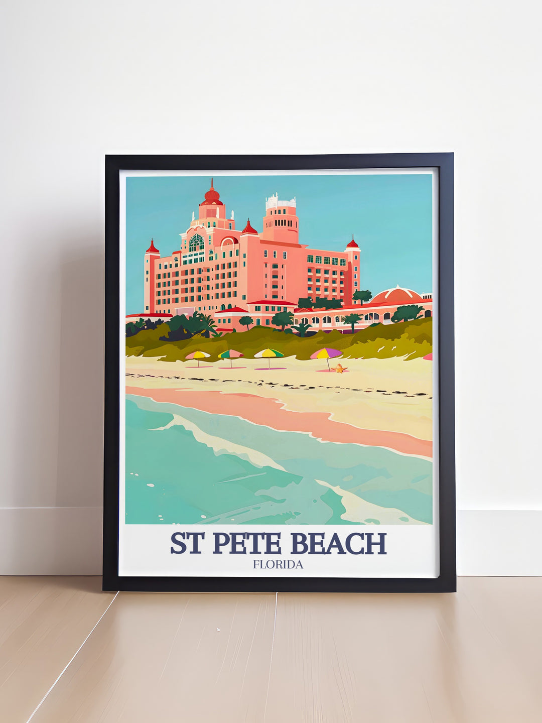 Stunning St Pete Beach art with the iconic Don CeSar Hotel and Pass a Grille Beach designed to bring the beauty of Floridas coast into your home a perfect gift for beach lovers and travelers