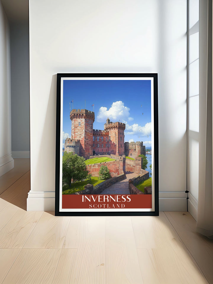 Fine art print of the tranquil Ness Islands in Inverness, featuring lush greenery, Victorian footbridges, and a serene natural setting.
