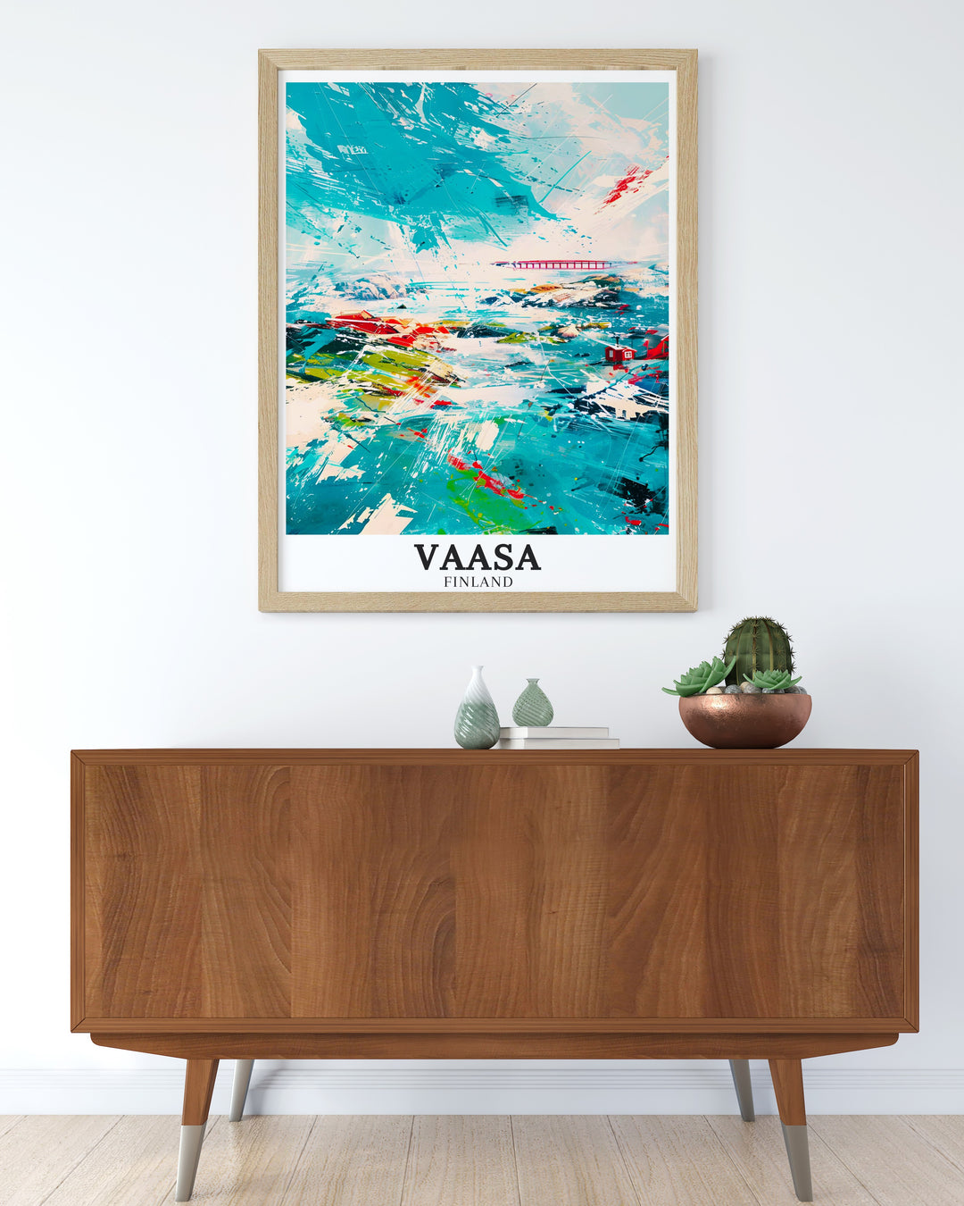 Our Kvarken Archipelago canvas art highlights the geological significance and natural beauty of this UNESCO World Heritage site. With the Kvarken Bridge connecting the landscape, this print is a must have for anyone who loves Finnish nature and design.