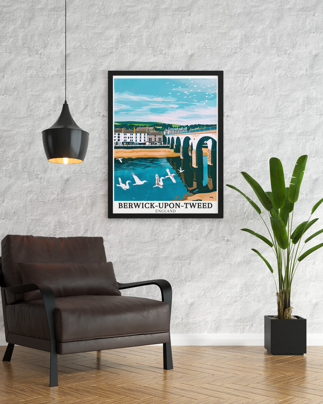 This Northumberland canvas print captures the timeless beauty of Berwick upon Tweed and its harbour. The detailed representation of the Berwick Bridge makes it an exceptional choice for lovers of British coastal art.