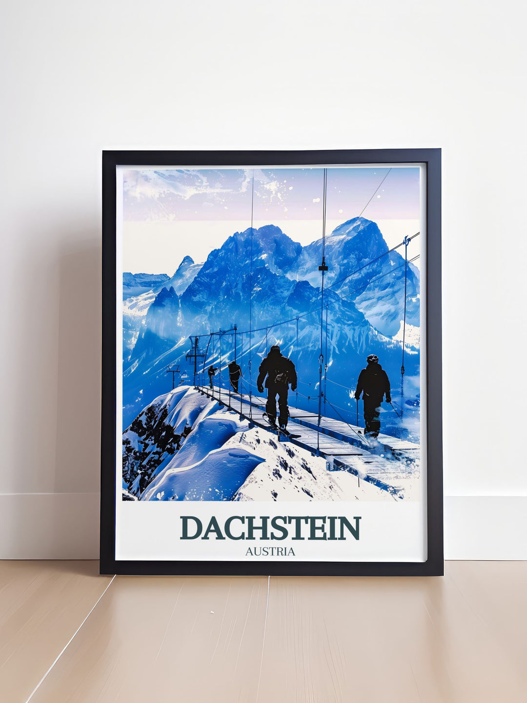 Stunning Dachstein Skywalk, Alps prints bringing the timeless beauty of Austrias mountainous regions into your home a must have for travel enthusiasts and those who love exquisite artwork.