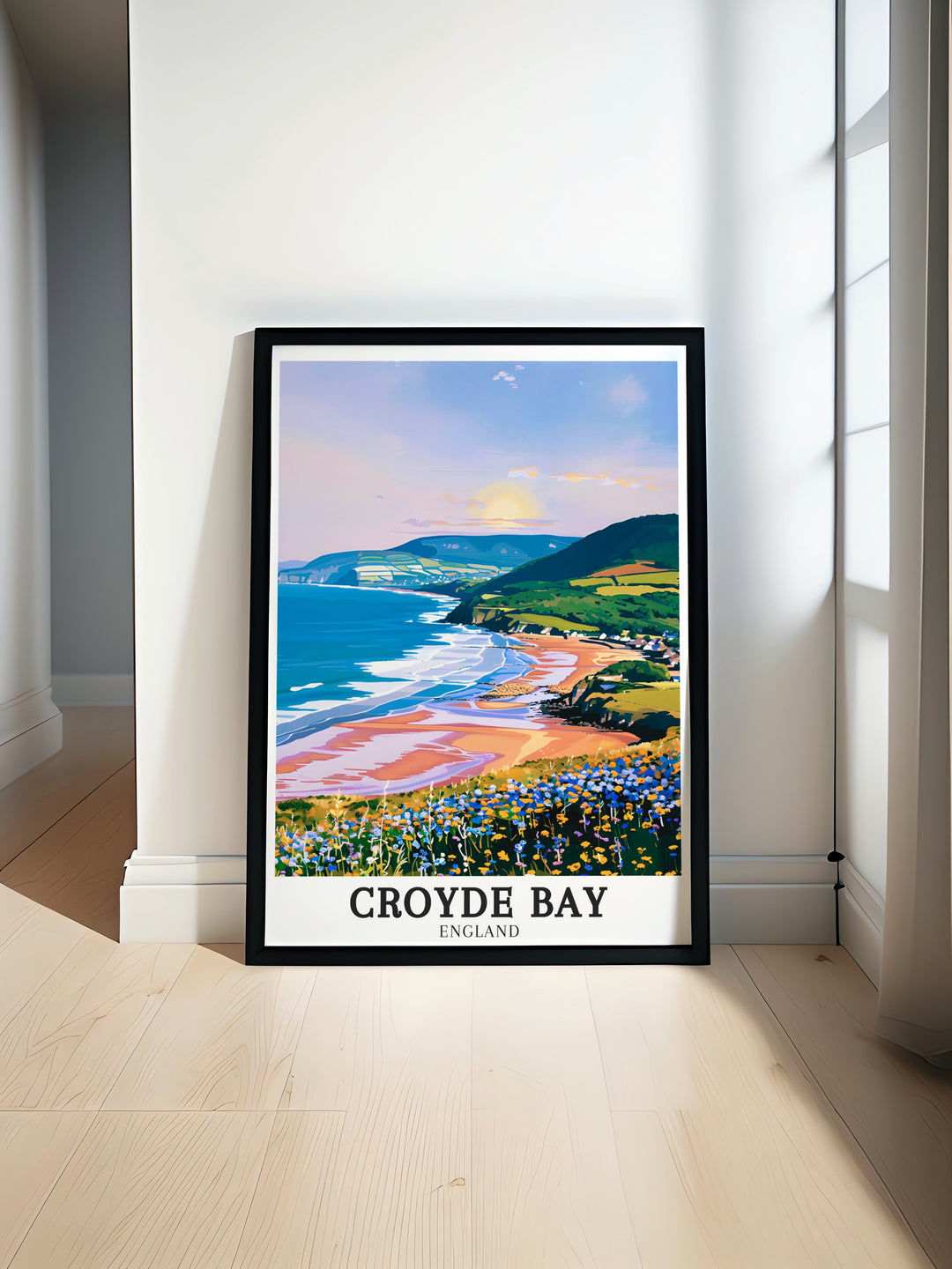 Highlighting Croyde Bays scenic charm, this travel print is ideal for anyone who loves the sea, nature, or the UKs stunning coastlines. Bring the beauty of Baggy Point and Croyde Bay Beach into your living space with this timeless piece.