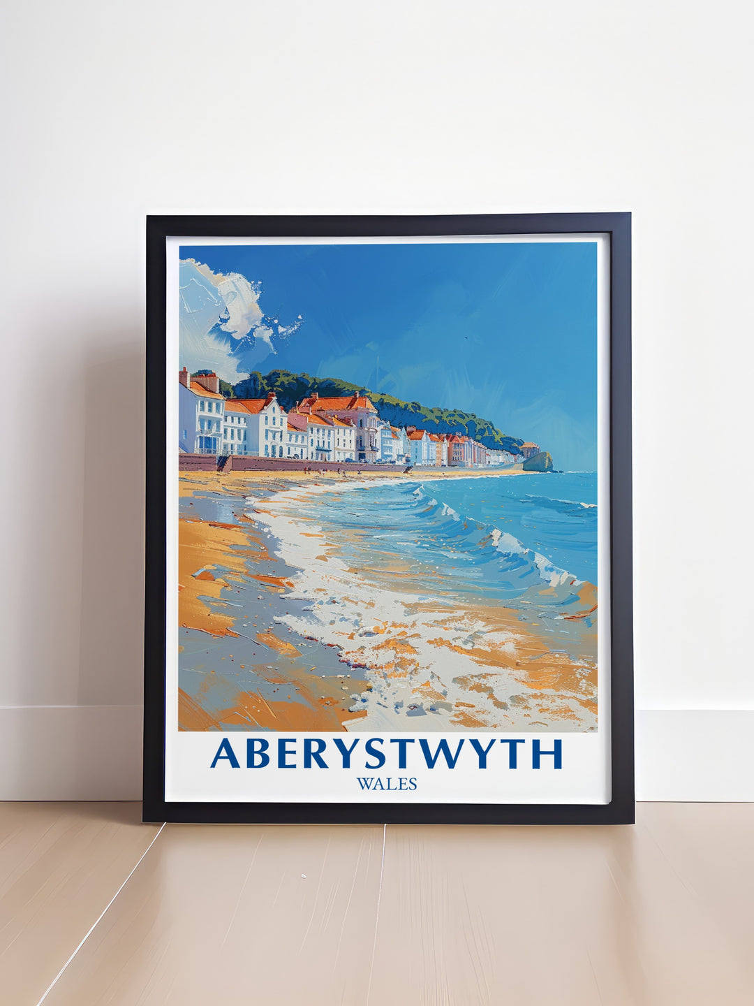 Featuring the iconic Aberystwyth waterfront, this canvas art captures the tranquility of Wales coast with its soft hues and intricate details. This travel print is ideal for adding a calming touch of nature to your home décor, making it an excellent gift for lovers of Welsh scenery.