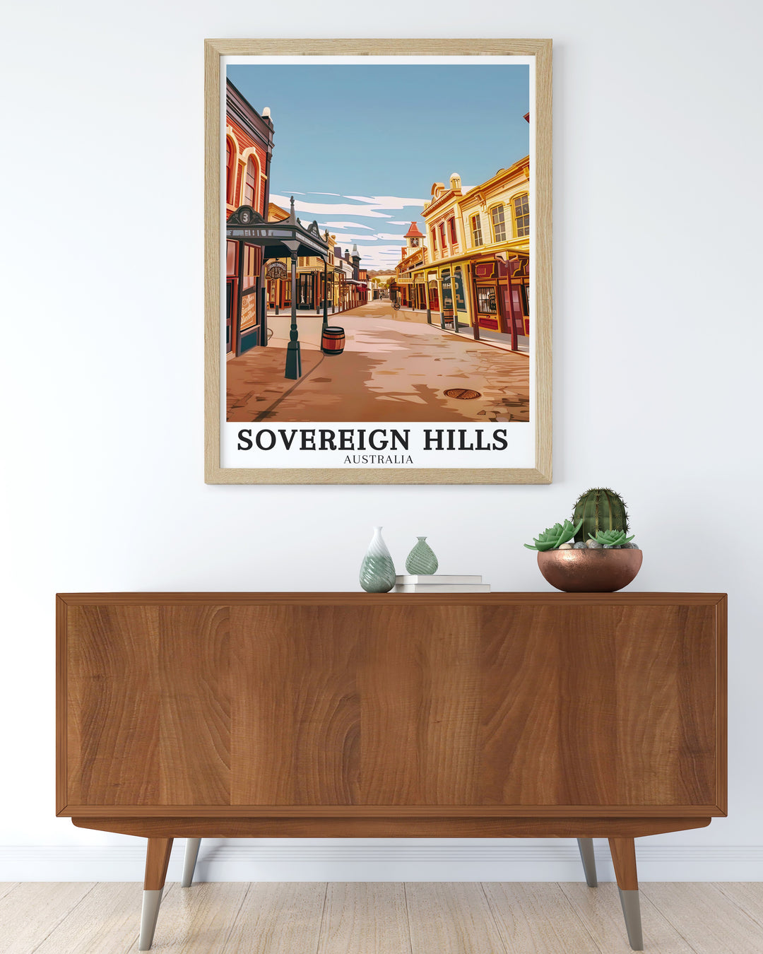 Captivating Golden Point decor highlighting the rolling hills and serene beauty of Victorias gold rush landscape. This print adds a touch of historical charm to any room