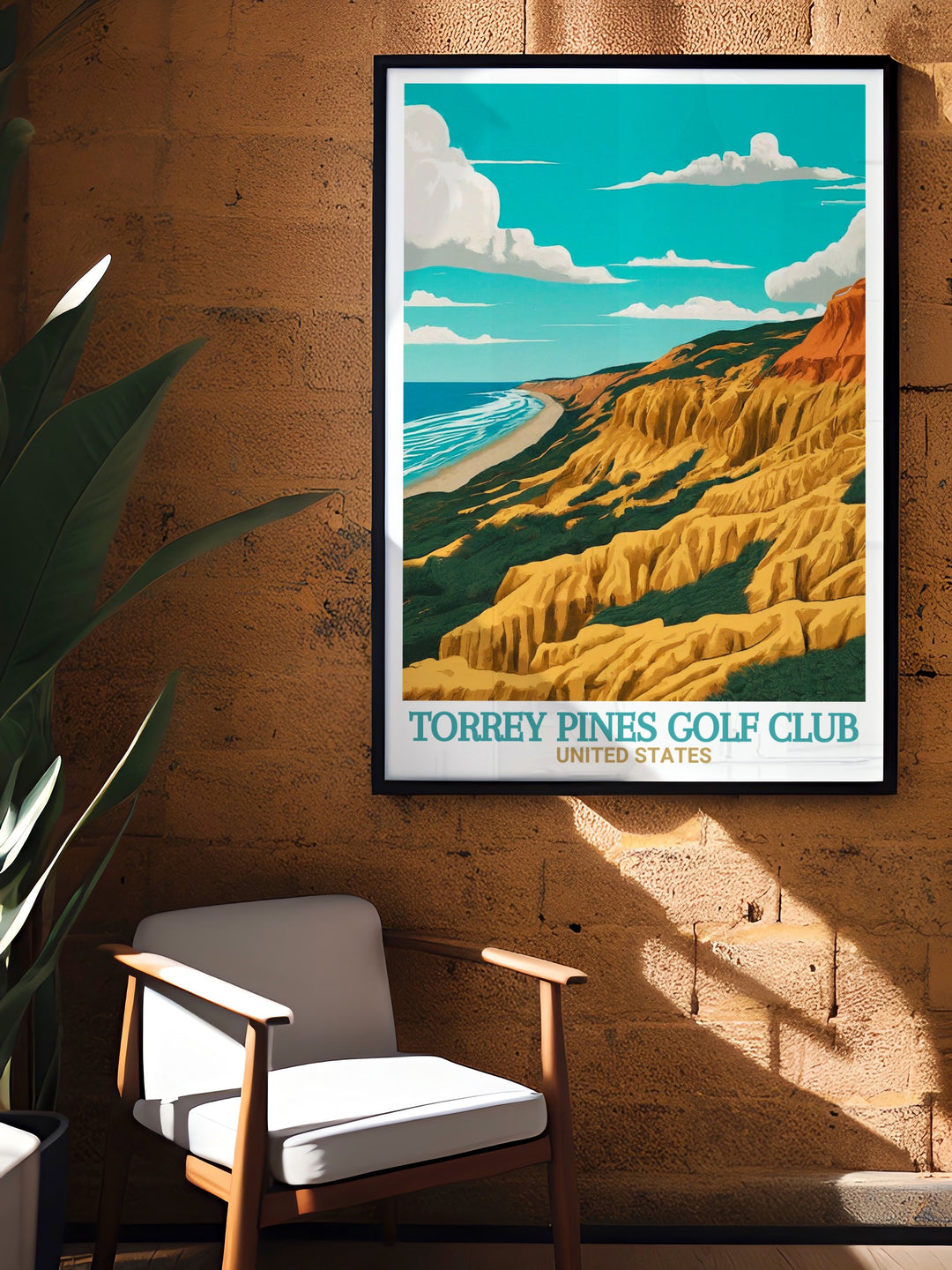 Torrey Pines State Natural Reserve poster showcasing the picturesque scenery ideal for mothers day gifts fathers day gifts and Christmas gifts the art print enhances any living space with its elegant and captivating imagery