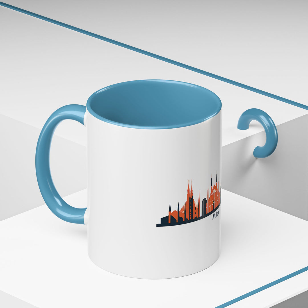 This Milan mug showcases the city's stunning landscape and modern appeal, making it a perfect gift for any lover of Italy. The ceramic mug is perfect for coffee and tea, while the detailed design brings Milan’s elegance to your home.