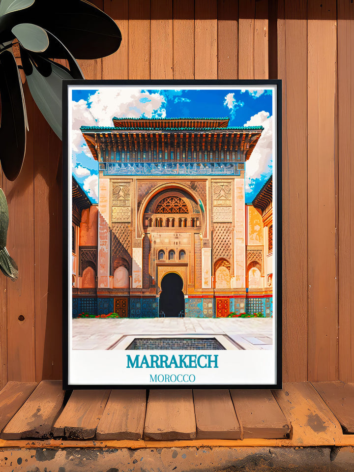 Experience the tranquil beauty of Moroccos beaches with this detailed poster, capturing their serene ambiance and scenic views, perfect for adding a touch of coastal serenity to your home.
