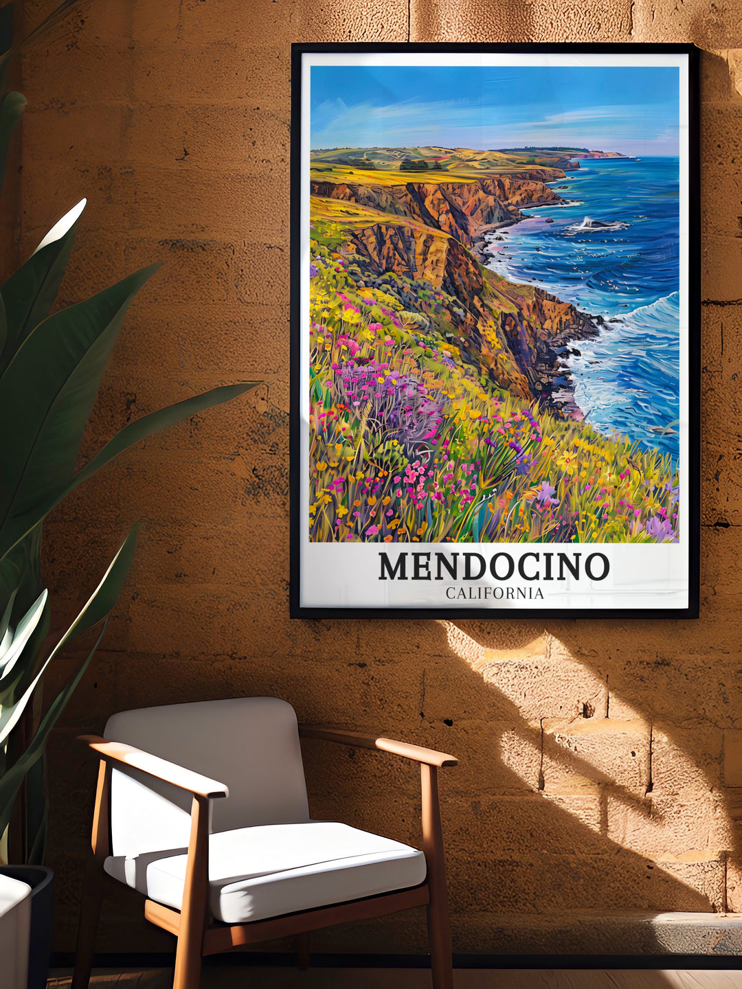 Mendocino Coast canvas art displaying the colorful scenery and peaceful pathways along the Pacific Ocean. Enhance your wall decor with these exquisite travel canvas prints from California. Perfect for adding a touch of natural beauty to any room, these art pieces showcase the vibrant landscapes and serene waters of Mendocino.