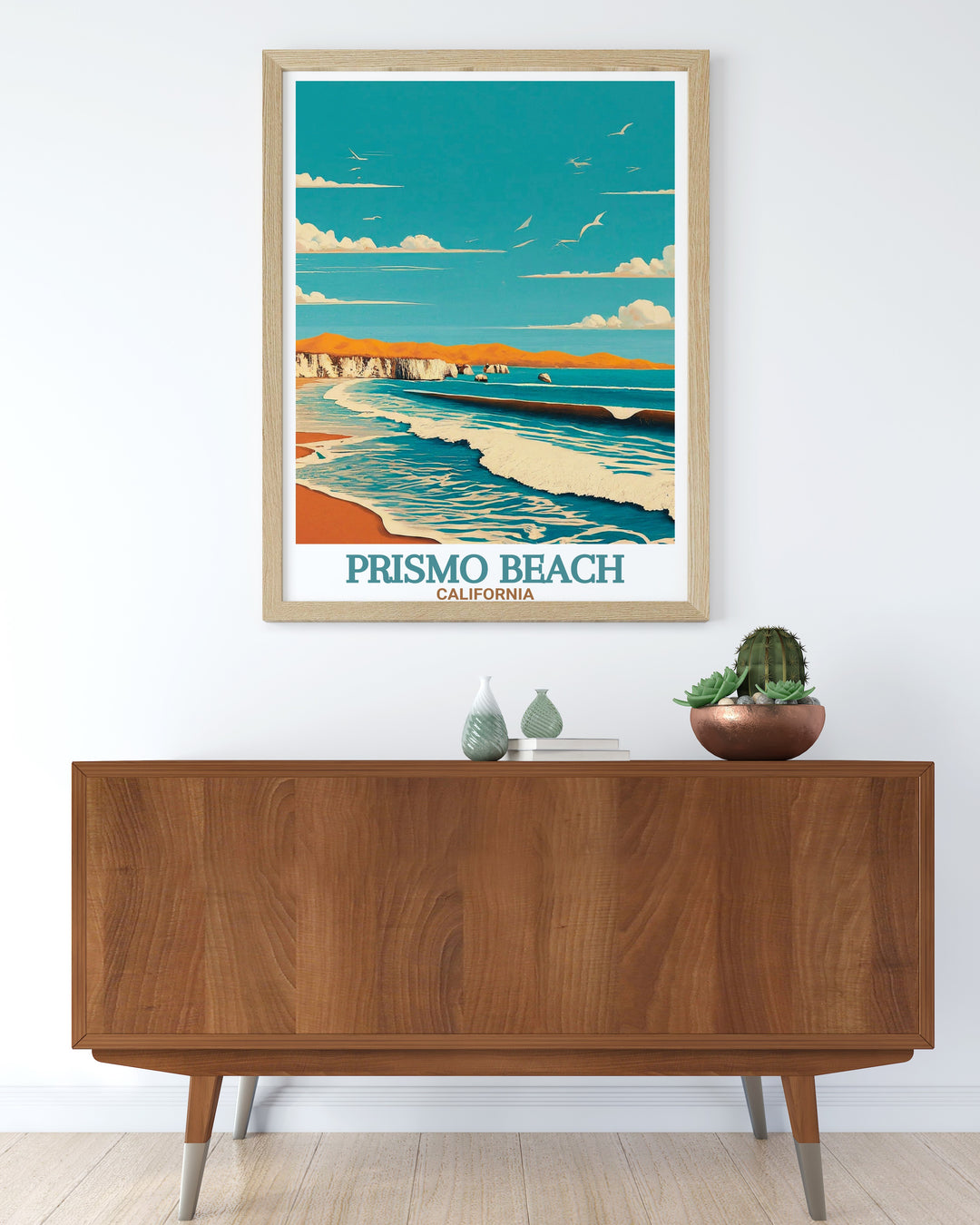 Pismo Beach Poster with detailed and vibrant coastal imagery a perfect gift for any occasion Pismo State Beach stunning prints enhance the beauty of your walls