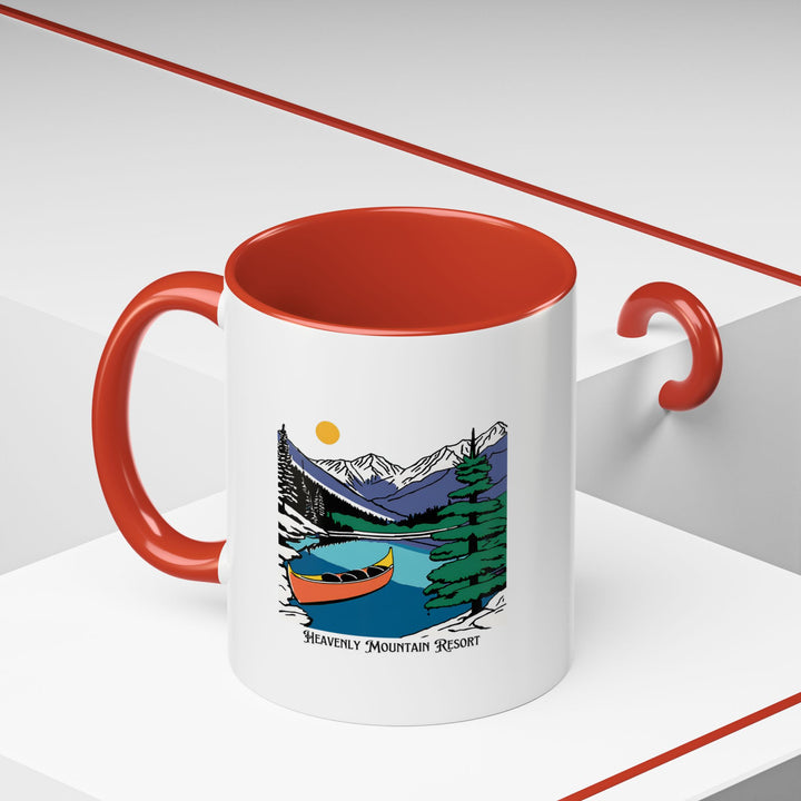 Perfect for fans of skiing and snowboarding, this Heavenly Mountain Resort mug celebrates the beauty of the resort. Durable and dishwasher safe, it's ideal for everyday use and a great souvenir.