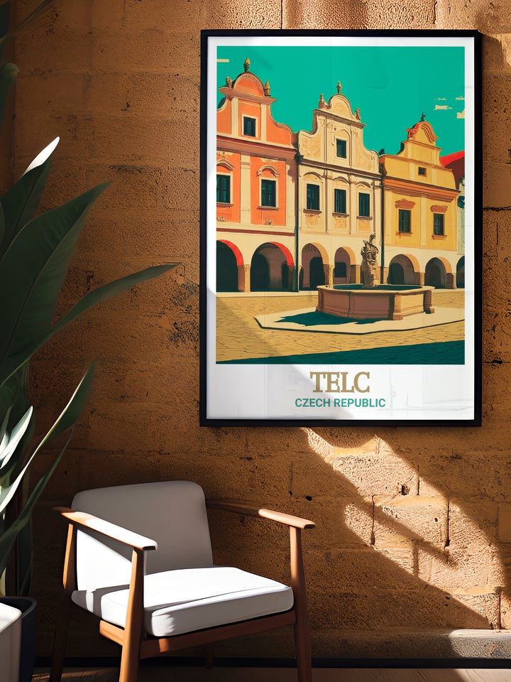 Adorn your walls with the charm of Zacharias of Hradec Square in Telč through this carefully crafted canvas art. The print brings the historic square and its surrounding town to life with rich colors and fine details, making it an excellent choice for history lovers and art enthusiasts