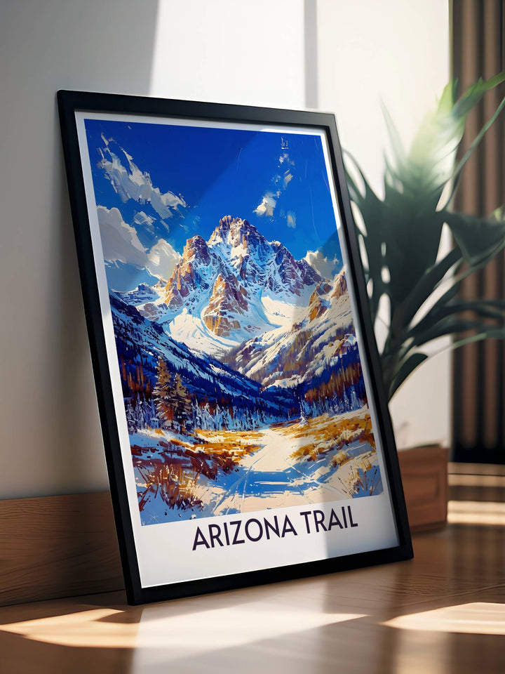 Pacific Crest Trail and San Francisco Peaks Park prints perfect for those who dream of adventure and exploration these art pieces capture the essence of Americas most iconic trails and parks ideal for home or office.