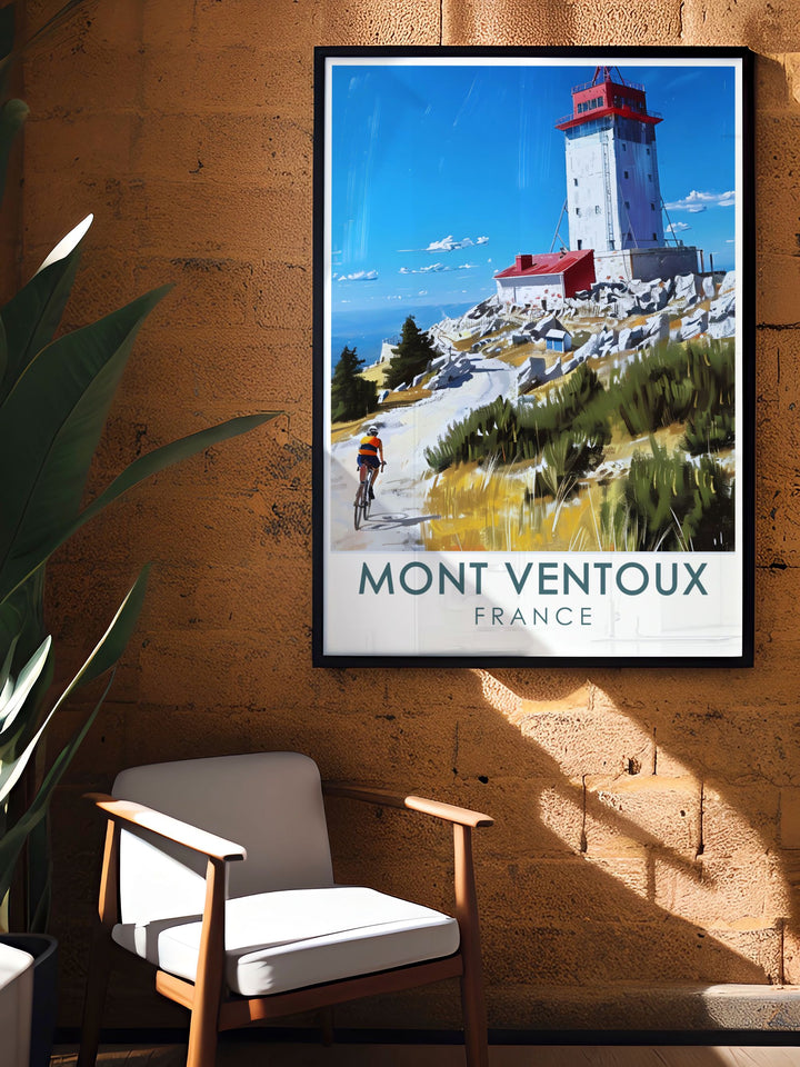 Mont Ventoux summit perfect wall decor showcasing modern art of Provence France and Mont Ventoux ideal for elegant home interiors