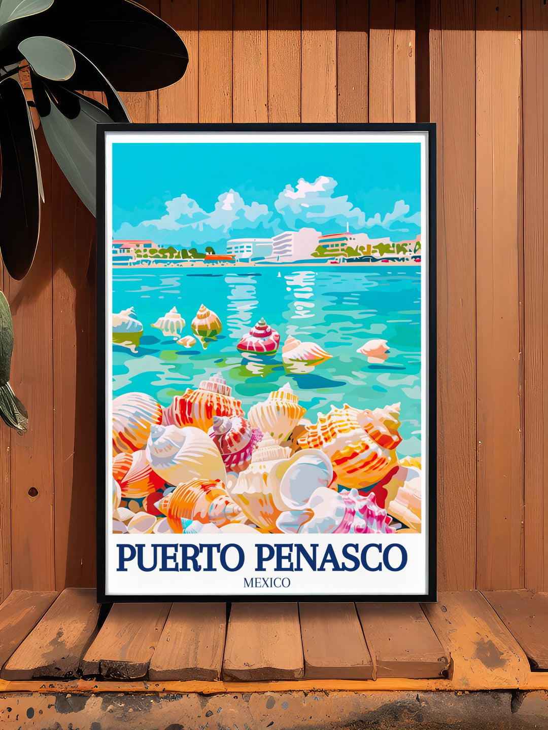 This Puerto Peñasco wall art brings the tranquility of Sea Shell Beach and Cholla Bay into your space. Whether as a gift or for personal decor, the artwork captures the beauty of Mexicos coast, making it a meaningful piece for any coastal themed room.