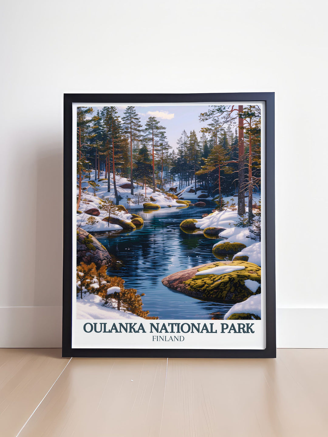 Add a touch of natural beauty to your home with this Oulanka River and Kiutakongas Rapids art print. The detailed depiction of Finlands stunning landscapes will transport you to the heart of nature, offering a serene escape from the everyday hustle and bustle.