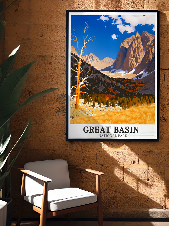 Beautiful depiction of Great Basin National Park with Bristlecone Pine trails in Nevada capturing the parks majestic landscape