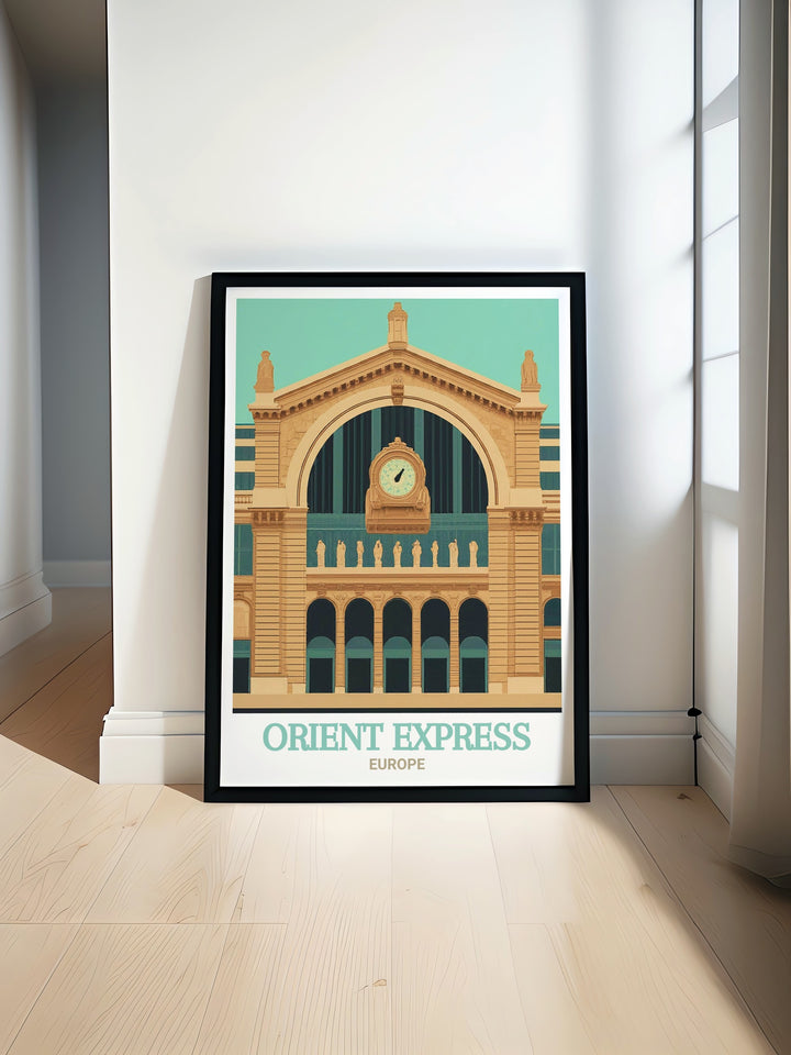 Elevate your living space with the timeless beauty of the Orient Express, depicted in this stunning canvas art. The detailed design and rich colors bring the elegance of this legendary train to life, making it an ideal centerpiece for any room celebrating travel and history.