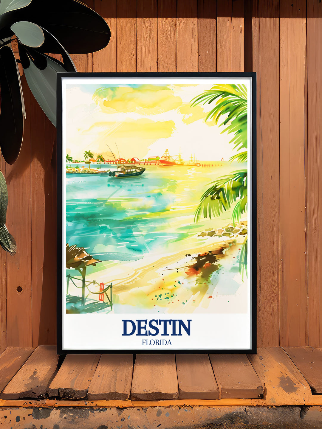 Crab Island Art Print highlights the vibrant colors and lively atmosphere of Destins favorite sandbar, Crab Island. This wall art is perfect for those who love beach life and want to bring a splash of fun into their home décor.